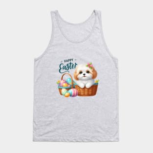 Maltipoo Easter Bunny Tank Top